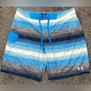 Under Armour Storm Board Shorts, Velcro Cargo Pocket, No Liner Size 38